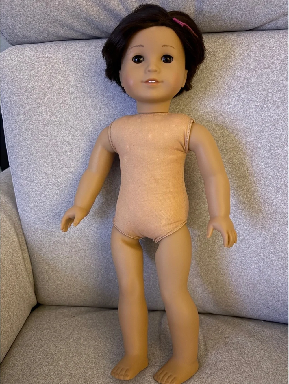 American Girl Jess. Dark short hair.